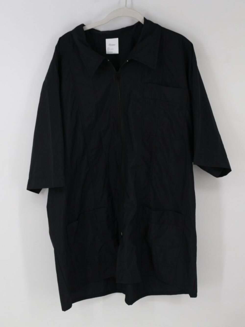 Diane Barber Jacket – Salon Cover Up with Zipper and Pockets XX-Large, Black
